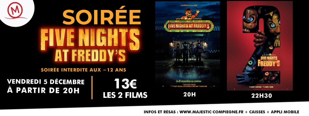 actualité SOIREE FIVE NIGHTS